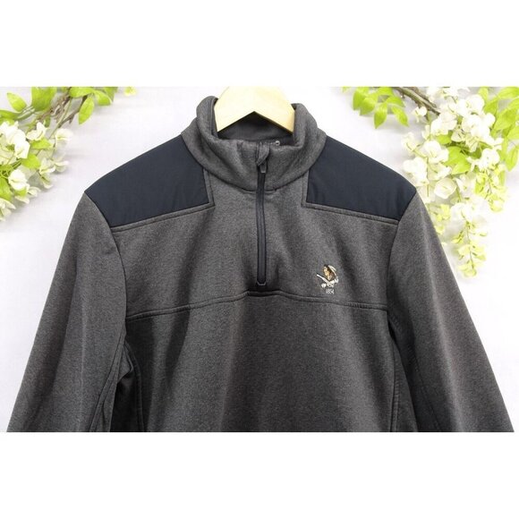 Vineyard Vines Men's 1/4 Zip Performance Embroidered Logo Black/Gray Sz S - Picture 3 of 7